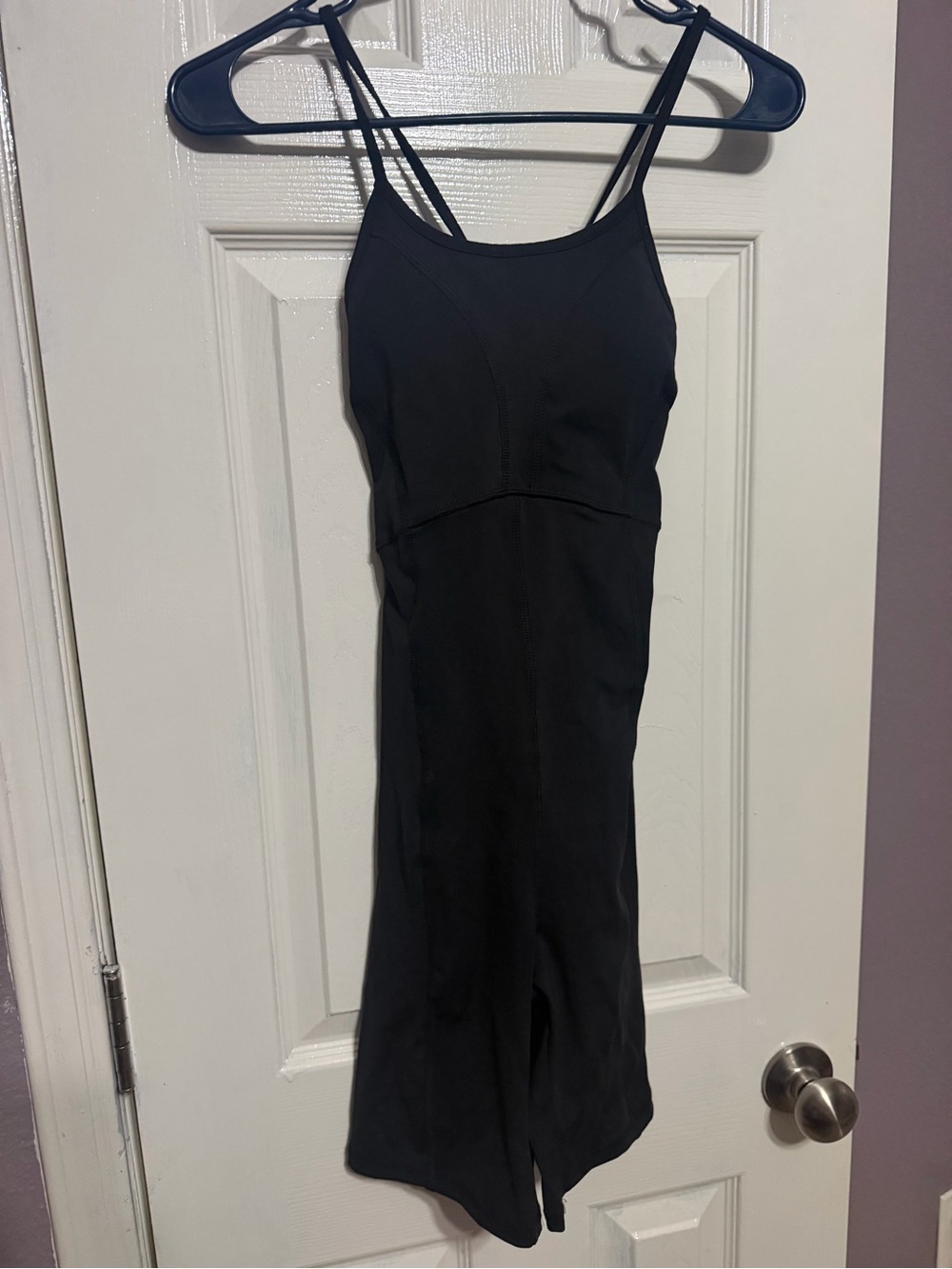 Black Strappy Capri Jumpsuit